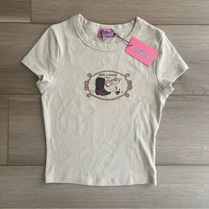 Edikted NWT Save A Horse Baby Tee